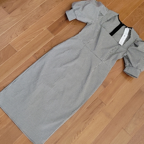 Topshop PETITE Dresses & Skirts - NWT Topshop Petites gingham check square neckline midi dress 4
